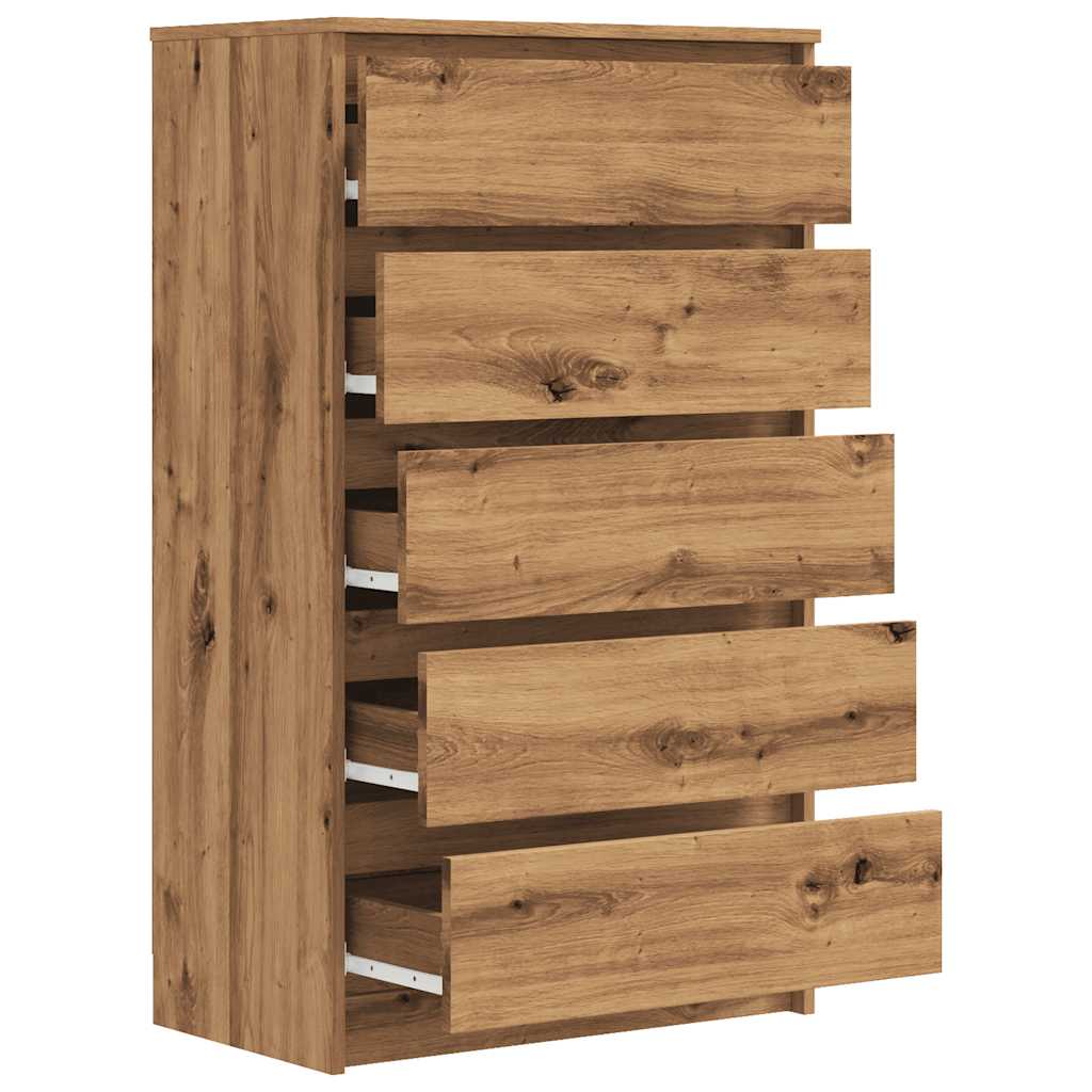 vidaXL Dulap cu sertar, stejar artizanal, 60x36x103 cm, lemn prelucrat