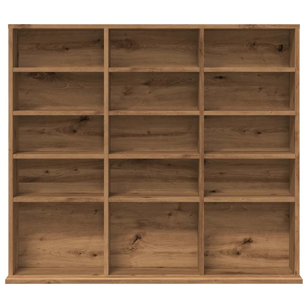 vidaXL Dulap CD-uri, stejar artizanal, 100x23x89,5 cm, lemn prelucrat
