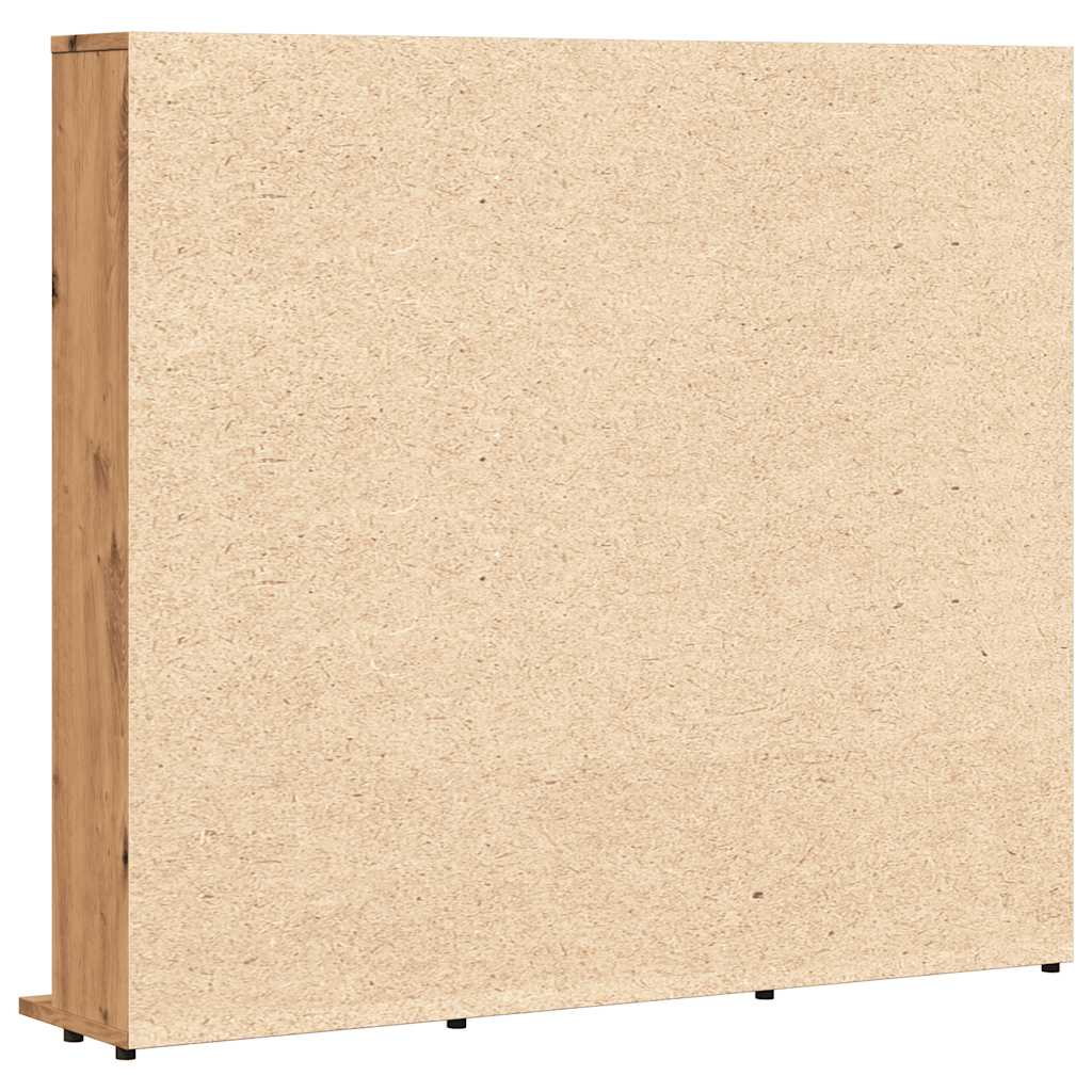 vidaXL Dulap CD-uri, stejar artizanal, 100x23x89,5 cm, lemn prelucrat