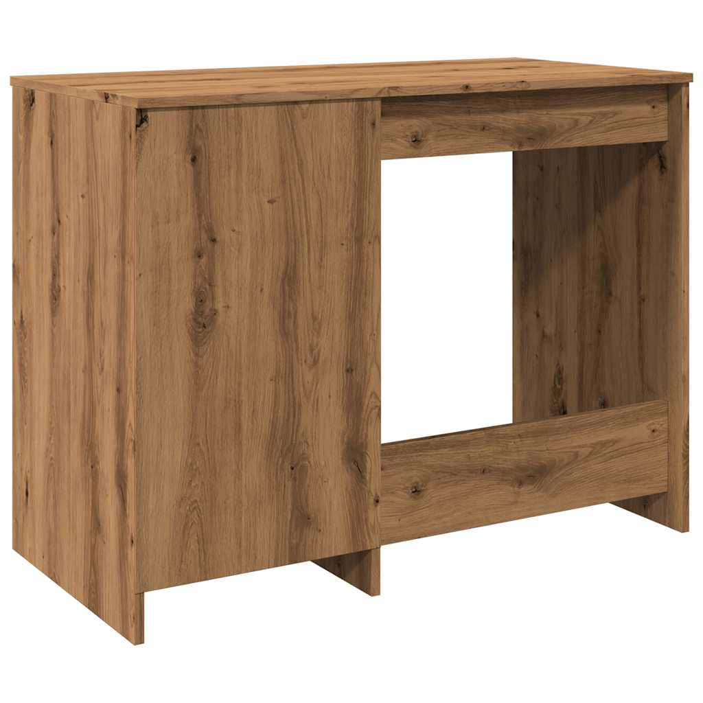 vidaXL Birou, stejar artizanal, 100x50x76 cm, lemn prelucrat