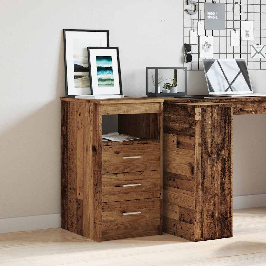 vidaXL Dulap cu sertare, lemn vechi, 40x50x76 cm, lemn compozit