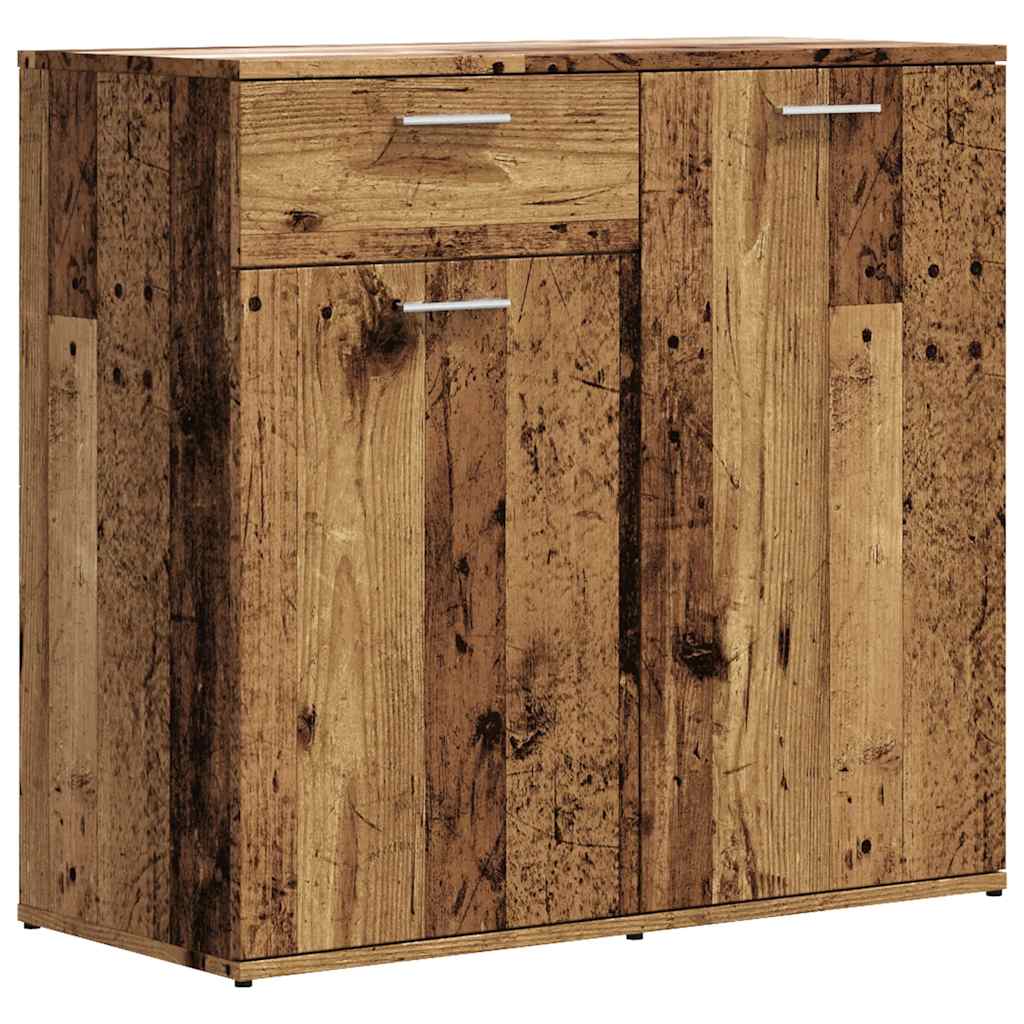 vidaXL Servantă, Lemn vechi, 80x36 x75 cm, PAL vidaXL Servantă, Lemn vechi, 80x36 x75 cm, PAL
