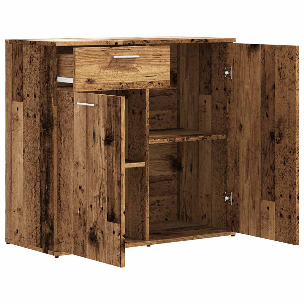 vidaXL Servantă, Lemn vechi, 80x36 x75 cm, PAL vidaXL Servantă, Lemn vechi, 80x36 x75 cm, PAL