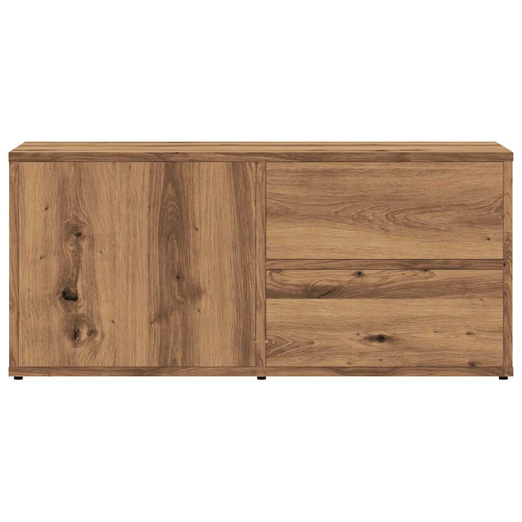 vidaXL Comodă TV, stejar artizanal, 80x34x35,5 cm, lemn prelucrat vidaXL Comodă TV, stejar artizanal, 80x34x35,5 cm, lemn prelucrat