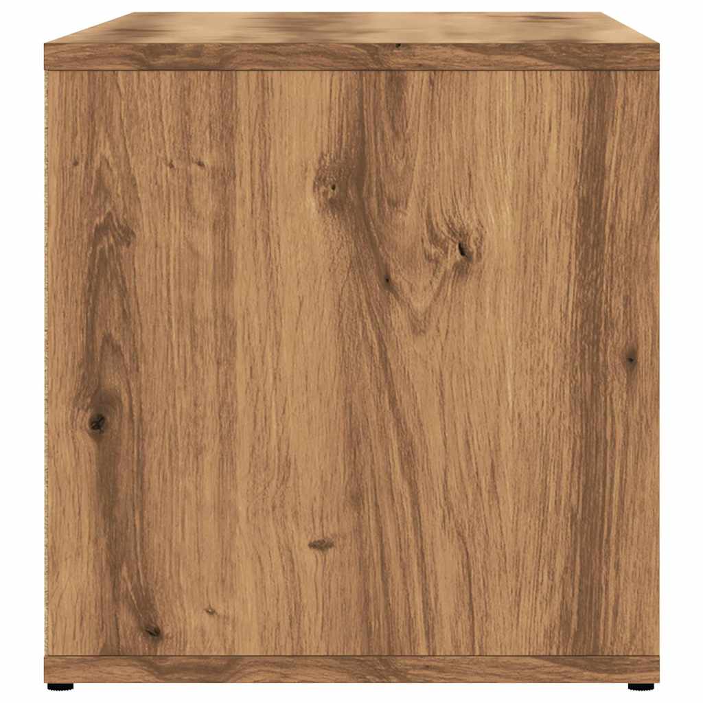 vidaXL Comodă TV, stejar artizanal, 80x34x35,5 cm, lemn prelucrat vidaXL Comodă TV, stejar artizanal, 80x34x35,5 cm, lemn prelucrat