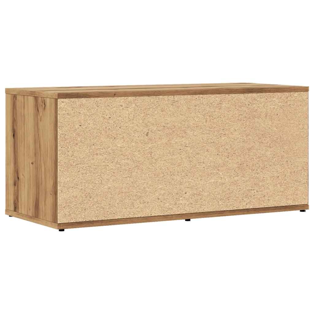 vidaXL Comodă TV, stejar artizanal, 80x34x35,5 cm, lemn prelucrat vidaXL Comodă TV, stejar artizanal, 80x34x35,5 cm, lemn prelucrat