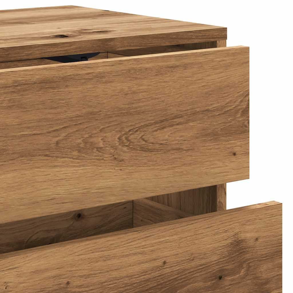 vidaXL Comodă TV, stejar artizanal, 80x34x35,5 cm, lemn prelucrat vidaXL Comodă TV, stejar artizanal, 80x34x35,5 cm, lemn prelucrat