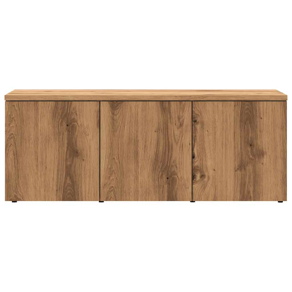 vidaXL Dulap TV, stejar artizanal, 80x34x30 cm, lemn prelucrat