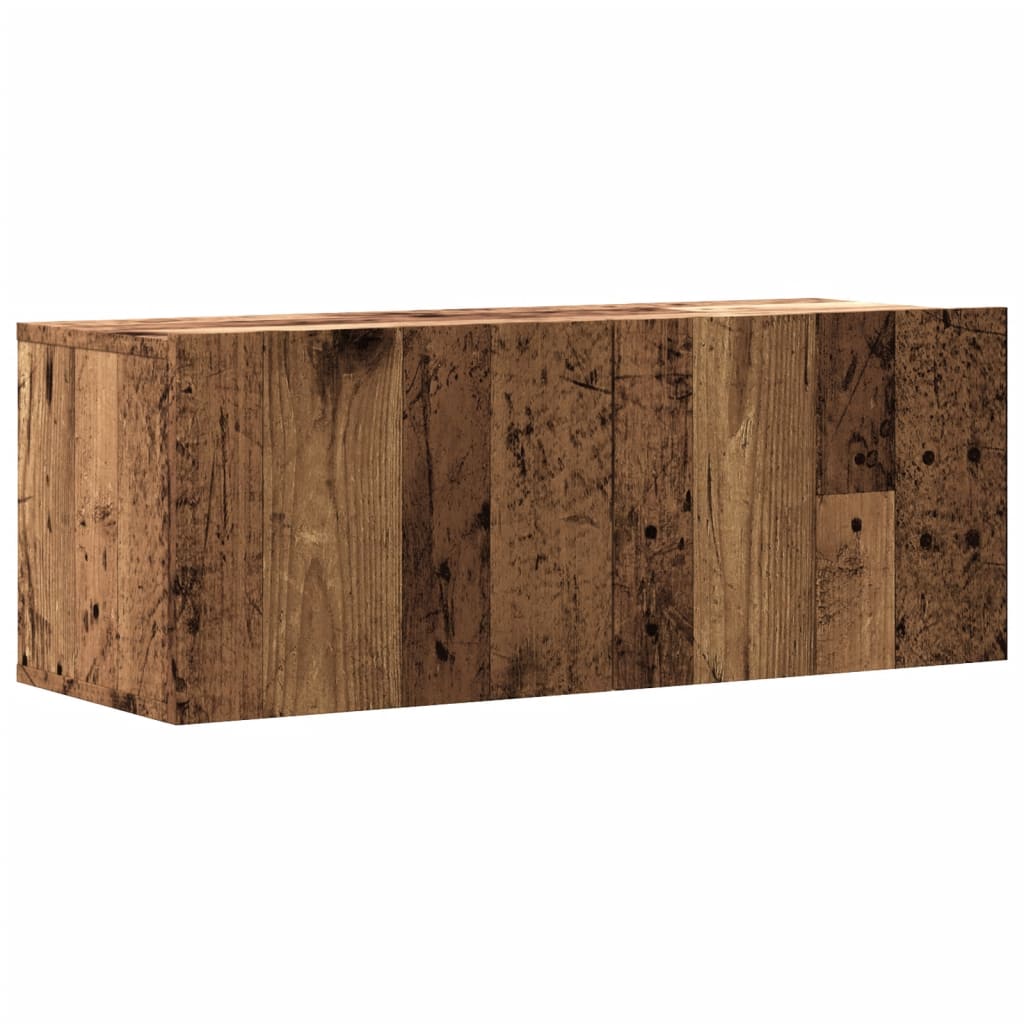 vidaXL Dulap TV de perete, lemn vechi, 80x30x30 cm, lemn prelucrat