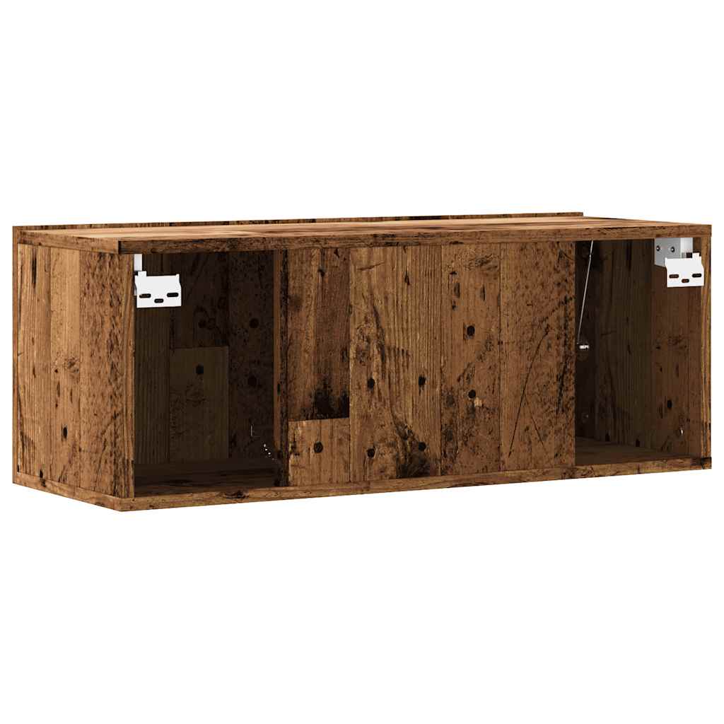 vidaXL Dulap TV de perete, lemn vechi, 80x30x30 cm, lemn prelucrat