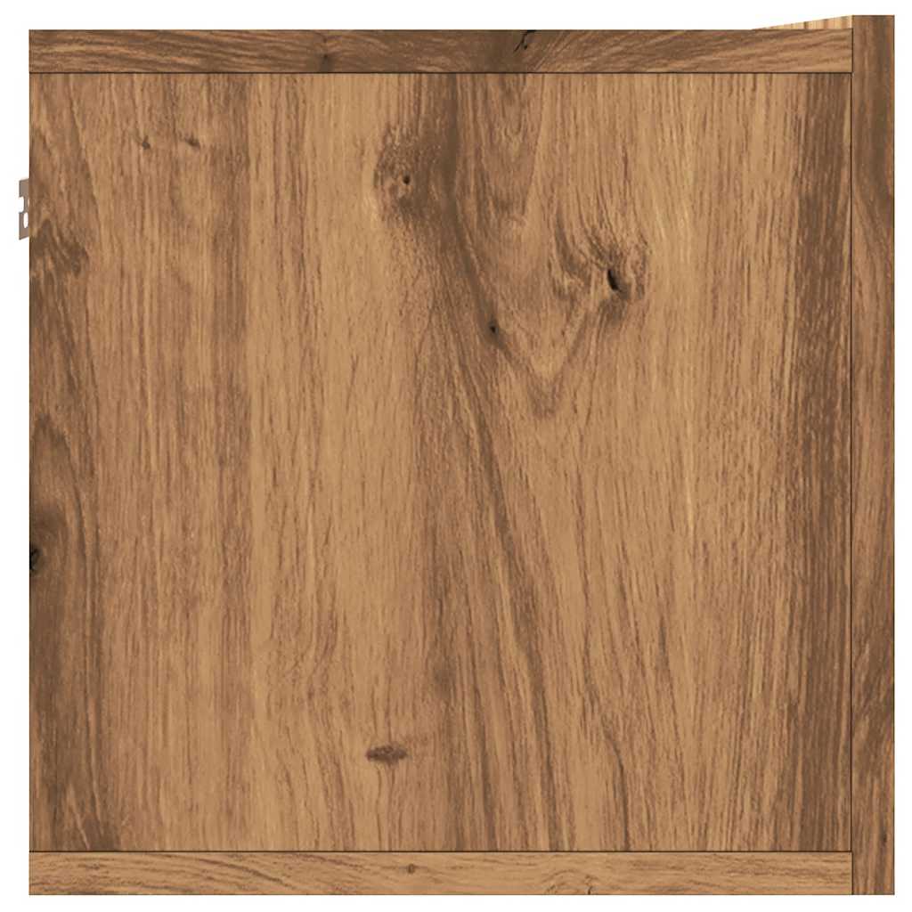 vidaXL Dulap TV perete, stejar artizanal, 80x30x30 cm, lemn prelucrat