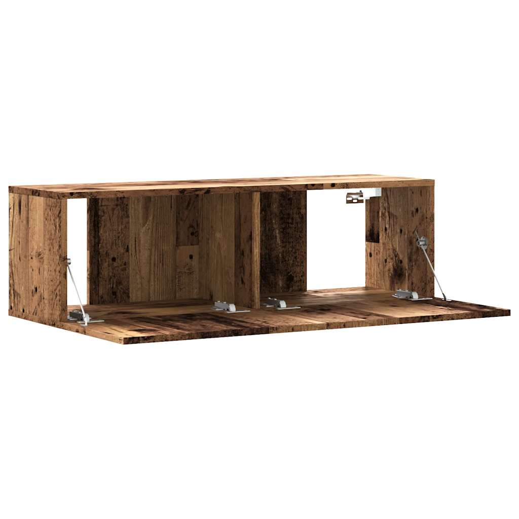 vidaXL Dulap TV de perete, lemn vechi, 100x30x30 cm, lemn prelucrat