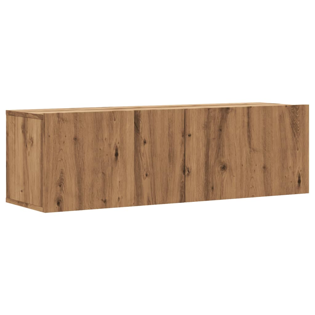 vidaXL Dulap TV perete, stejar artizanal, 100x30x30 cm, lemn prelucrat