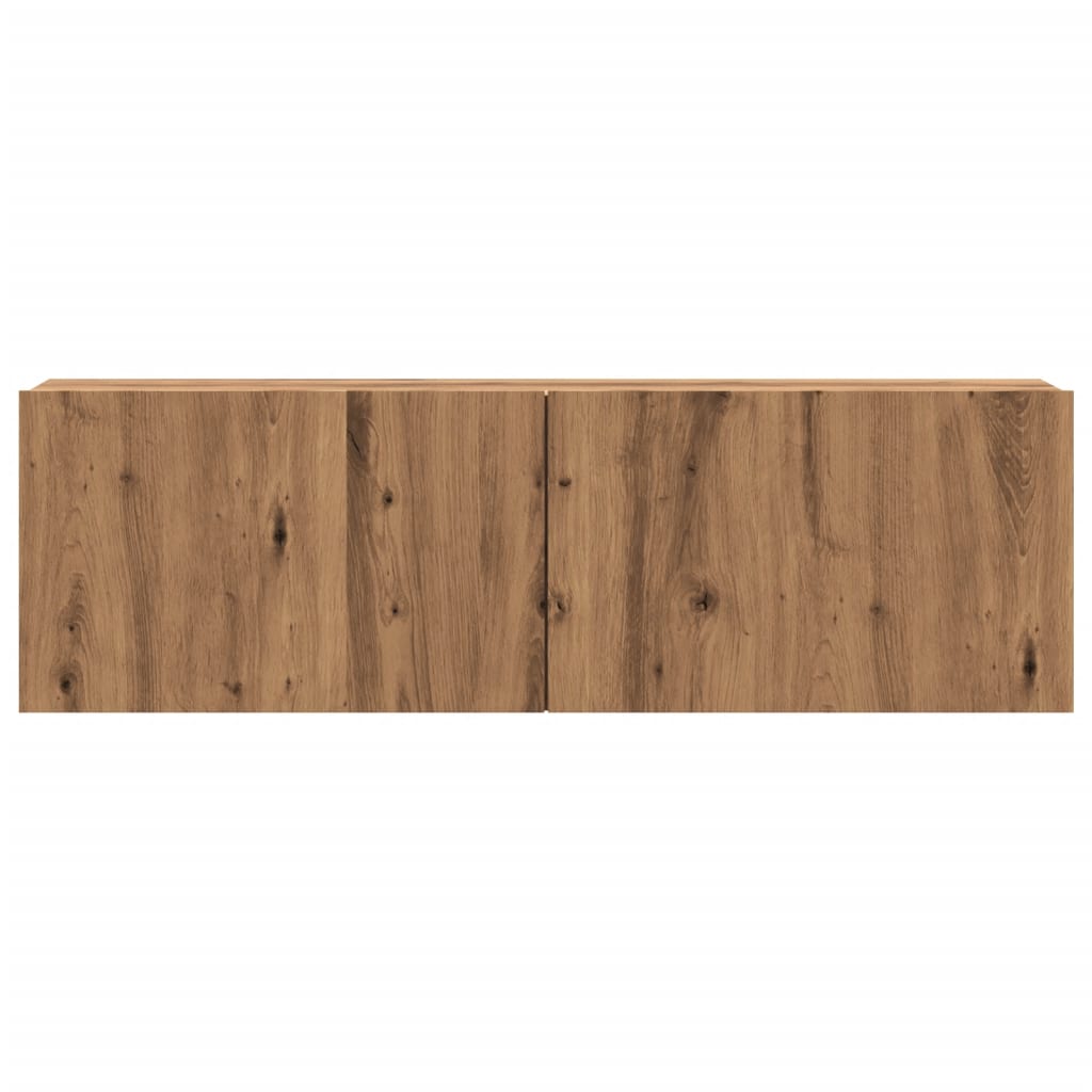 vidaXL Dulap TV perete, stejar artizanal, 100x30x30 cm, lemn prelucrat
