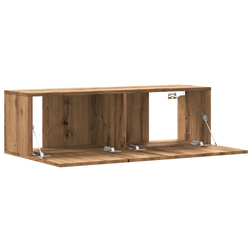 vidaXL Dulap TV perete, stejar artizanal, 100x30x30 cm, lemn prelucrat