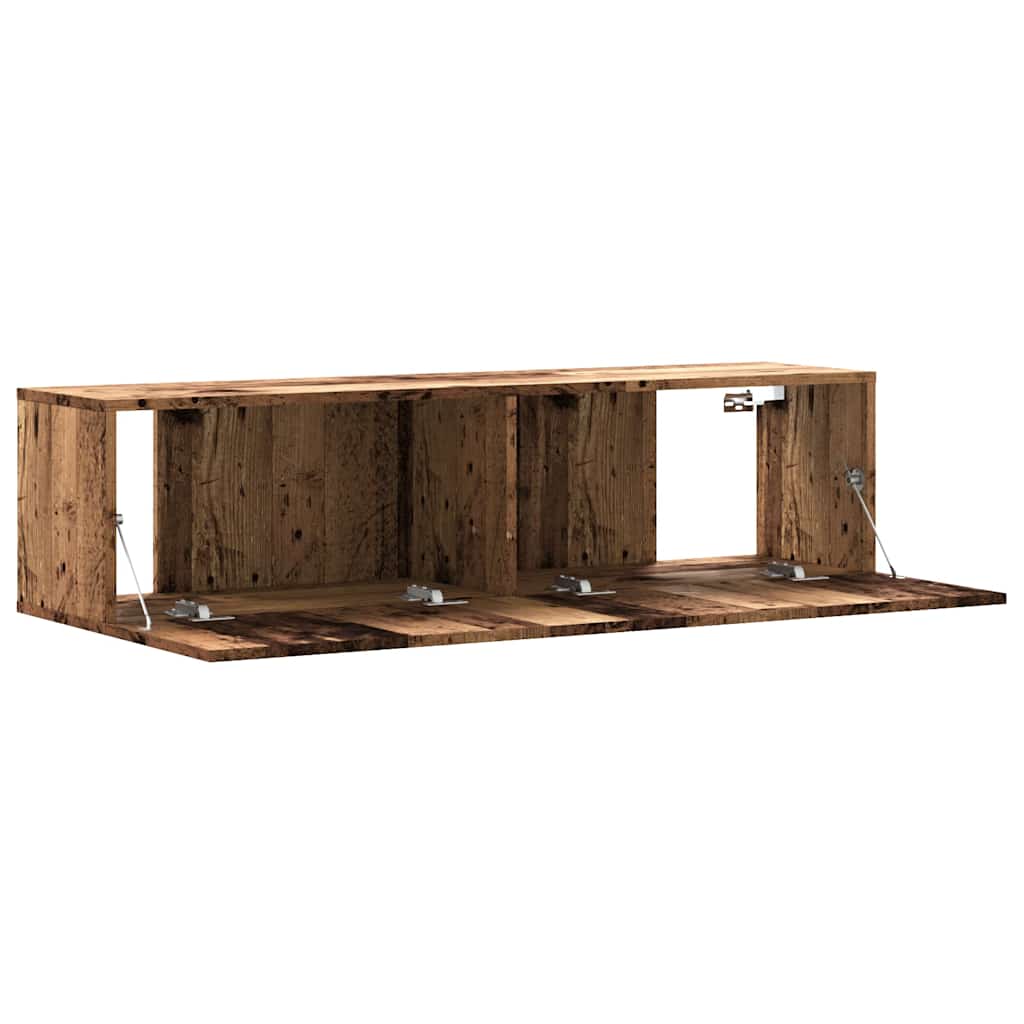 vidaXL Dulap TV de perete, lemn vechi, 120x30x30 cm, lemn prelucrat