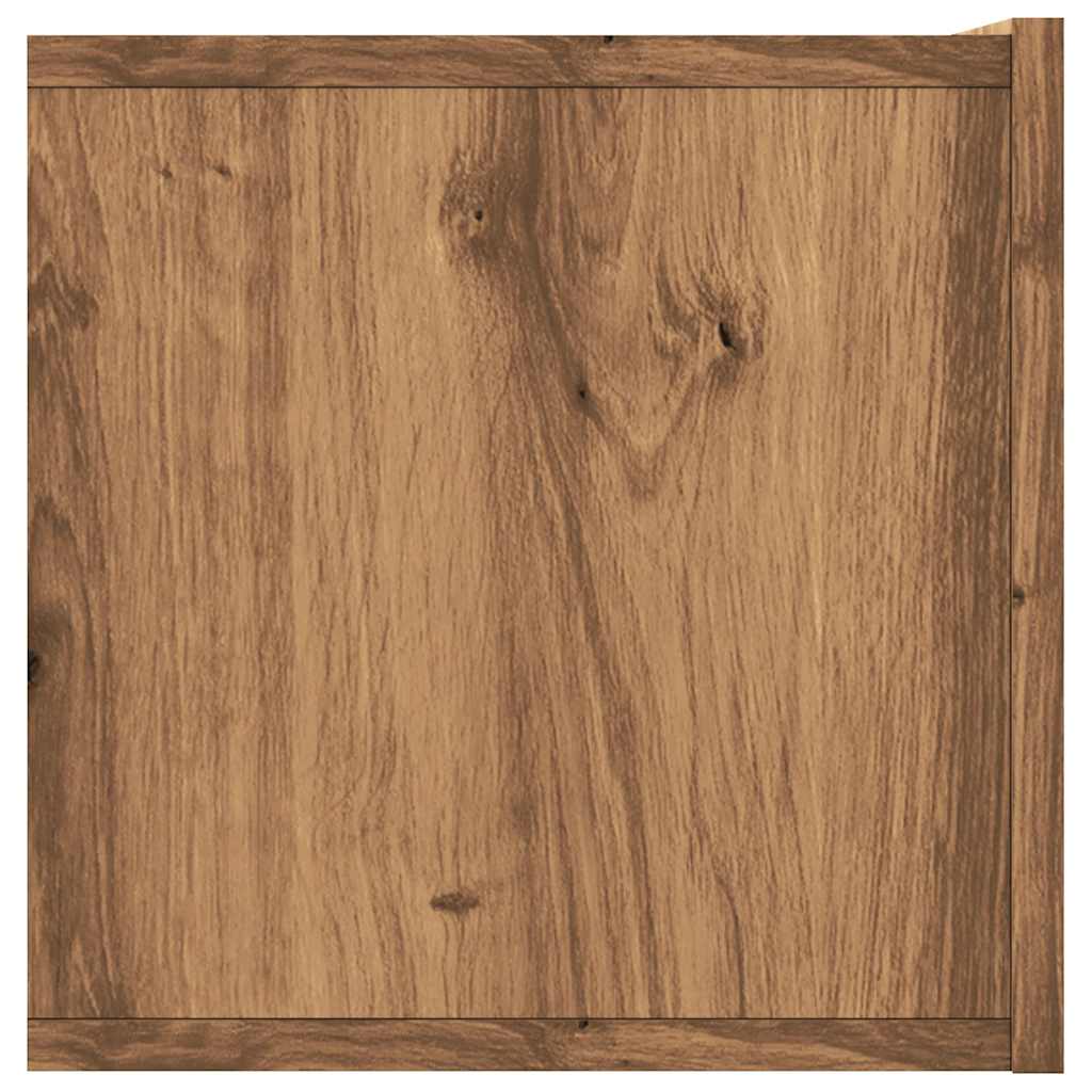 vidaXL Dulap TV perete, stejar artizanal, 120x30x30 cm, lemn prelucrat