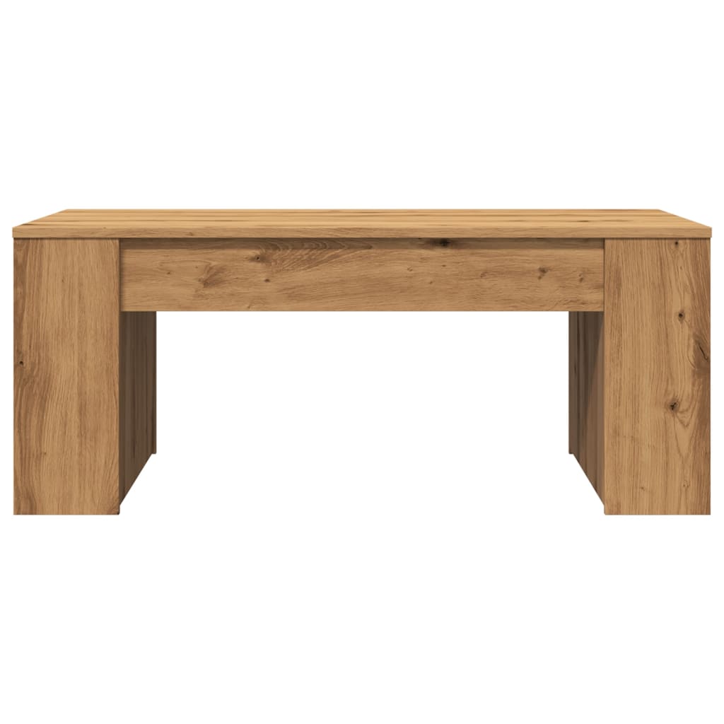 vidaXL Măsuță de cafea, stejar artizanal, 102x55x42 cm, lemn prelucrat