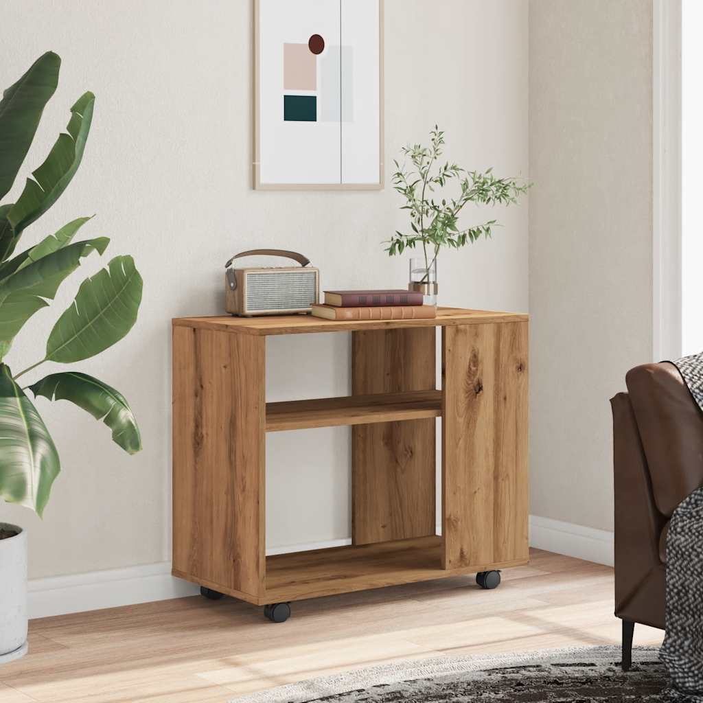 vidaXL Masă laterală, stejar artizanal, 70x35x55 cm, lemn prelucrat vidaXL Masă laterală, stejar artizanal, 70x35x55 cm, lemn prelucrat