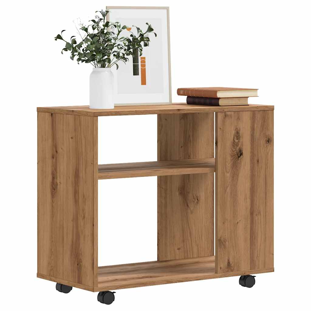 vidaXL Masă laterală, stejar artizanal, 70x35x55 cm, lemn prelucrat vidaXL Masă laterală, stejar artizanal, 70x35x55 cm, lemn prelucrat