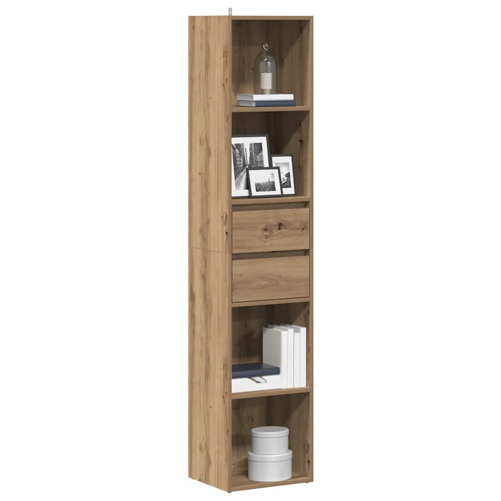 vidaXL Bibliotecă, stejar artizanal, 36x30x171 cm, lemn prelucrat vidaXL Bibliotecă, stejar artizanal, 36x30x171 cm, lemn prelucrat