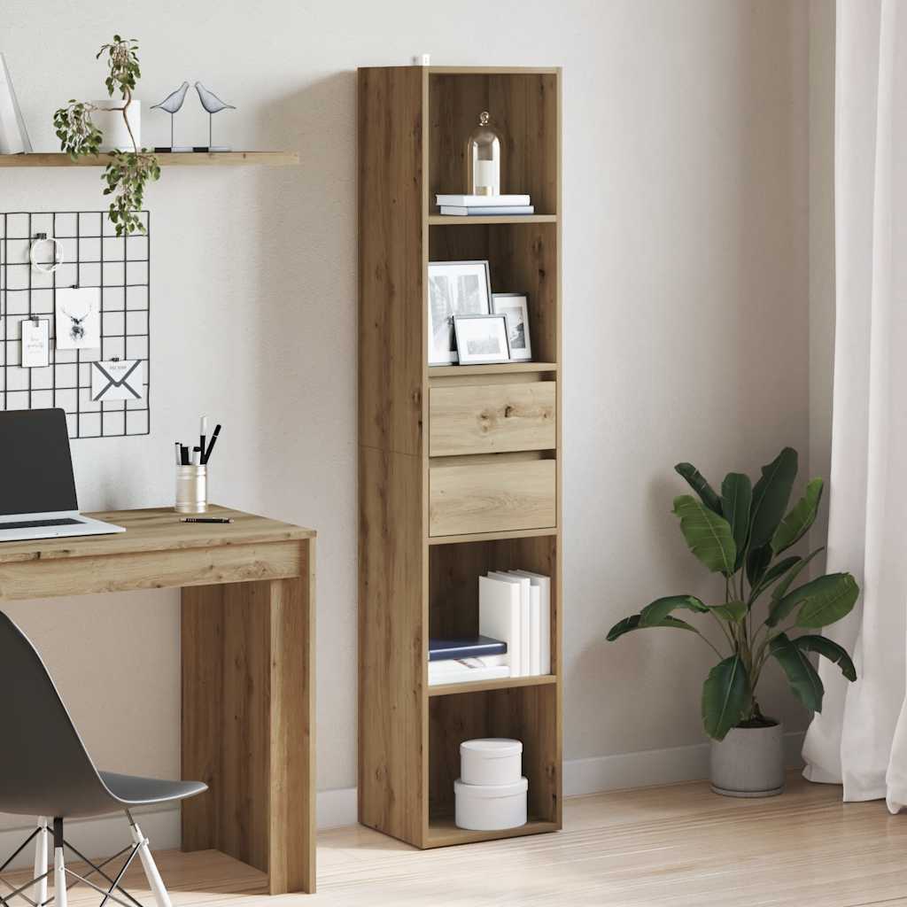 vidaXL Bibliotecă, stejar artizanal, 36x30x171 cm, lemn prelucrat vidaXL Bibliotecă, stejar artizanal, 36x30x171 cm, lemn prelucrat