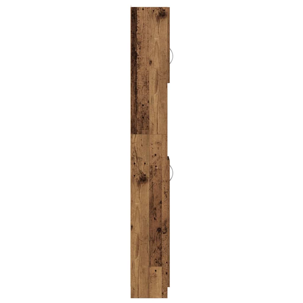 vidaXL Dulap de baie, lemn vechi, 32x25,5x190 cm, PAL