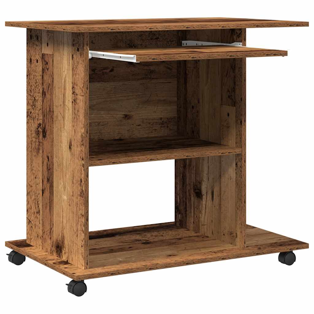 vidaXL Birou pentru computer lemn vechi 80x50x75 cm din lemn prelucrat
