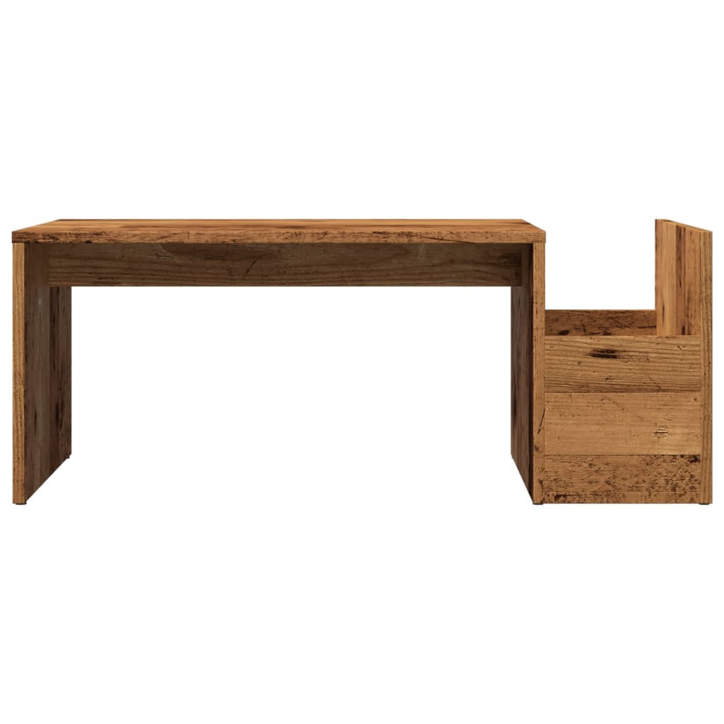 vidaXL Măsuță de cafea, lemn învechit, 90x45x35 cm, lemn prelucrat vidaXL Măsuță de cafea, lemn învechit, 90x45x35 cm, lemn prelucrat