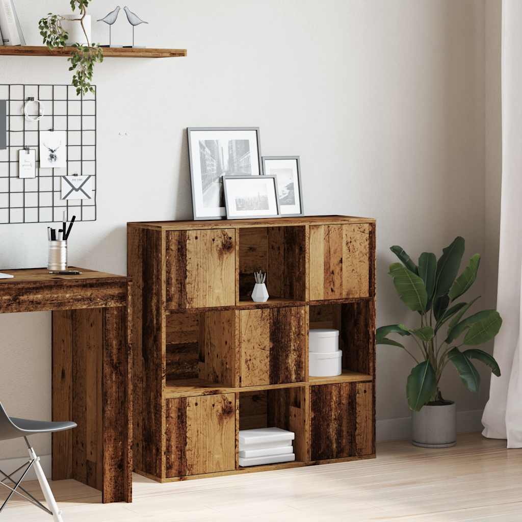 vidaXL Bibliotecă, lemn vechi, 90x28x90 cm, lemn prelucrat vidaXL Bibliotecă, lemn vechi, 90x28x90 cm, lemn prelucrat