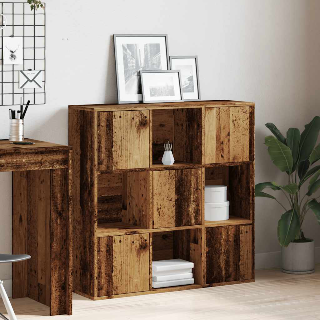 vidaXL Bibliotecă, lemn vechi, 90x28x90 cm, lemn prelucrat vidaXL Bibliotecă, lemn vechi, 90x28x90 cm, lemn prelucrat