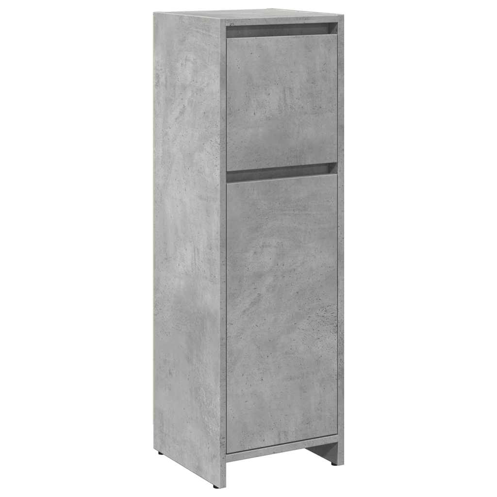vidaXL Dulap de baie, gri beton, 30 x 30 x 95 cm, PAL