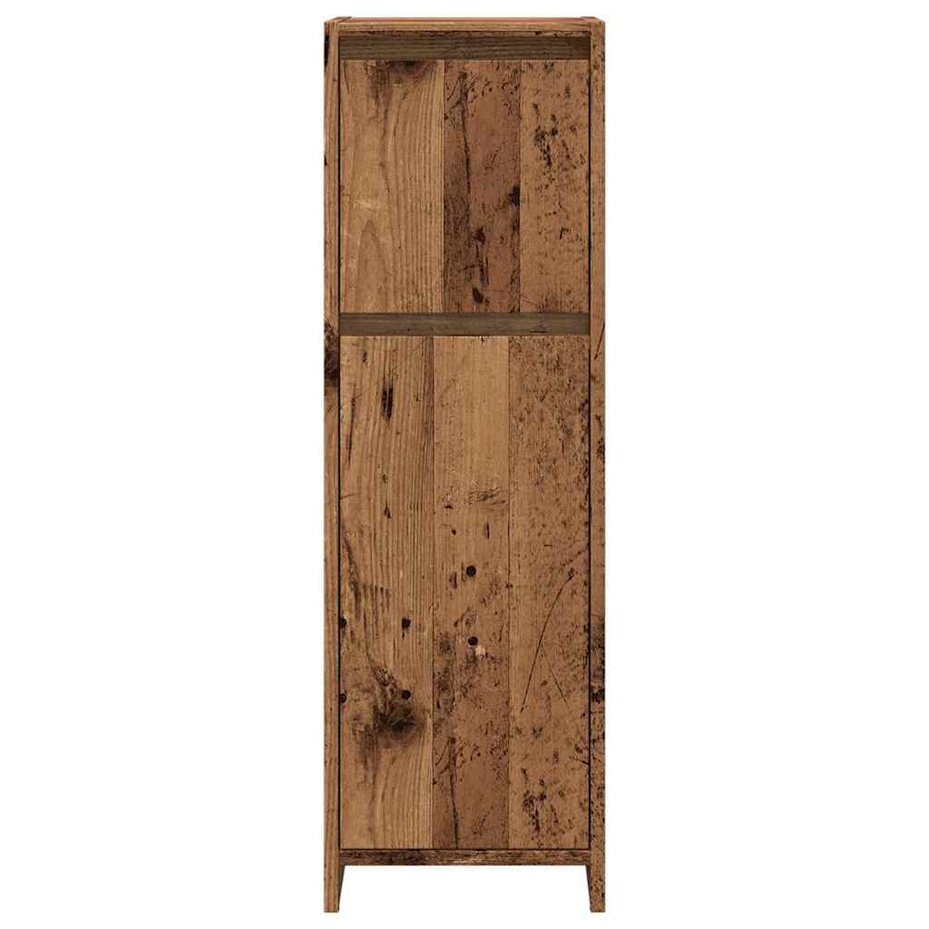 vidaXL Dulap de baie, lemn vechi, 30x30x95 cm, PAL