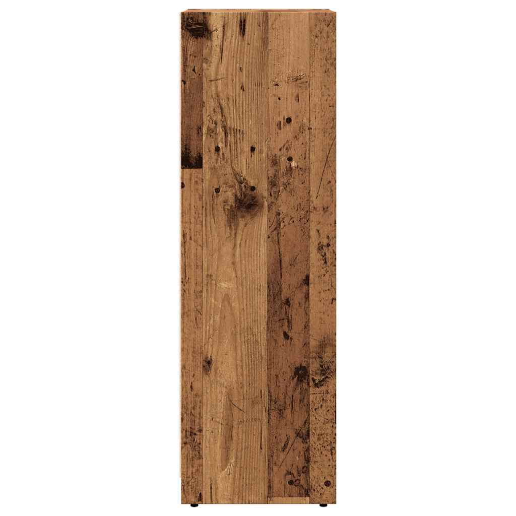 vidaXL Dulap de baie, lemn vechi, 30x30x95 cm, PAL