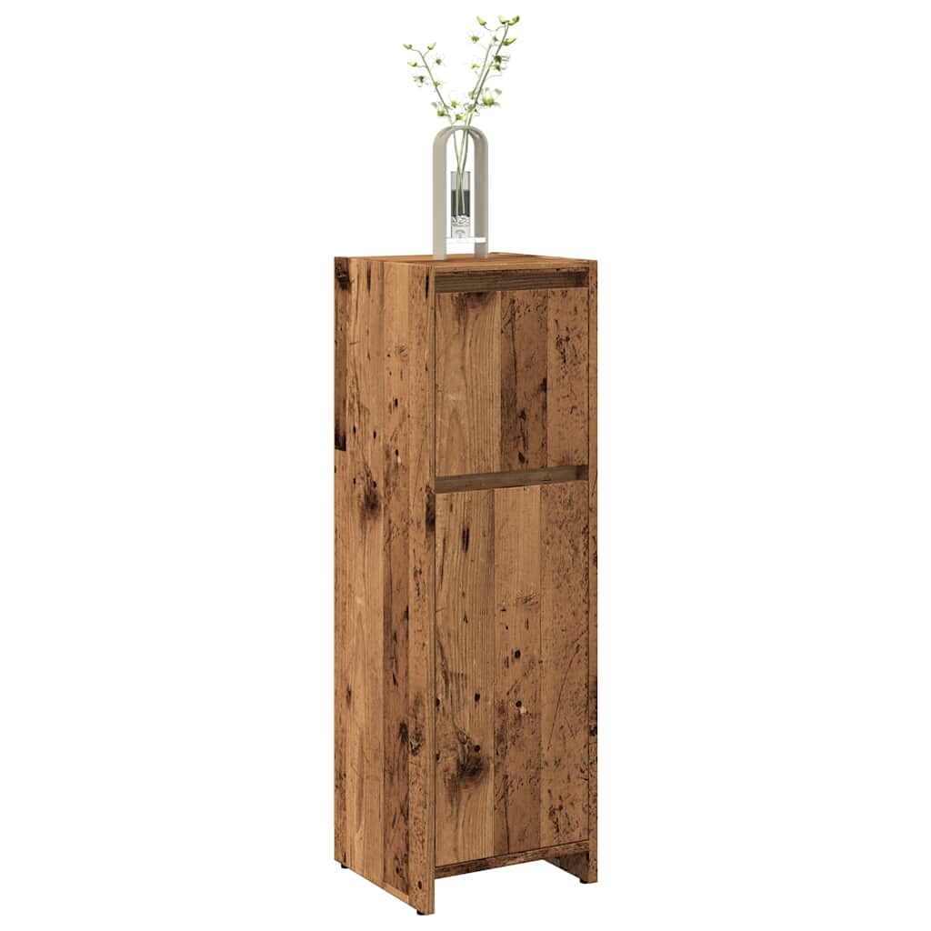 vidaXL Dulap de baie, lemn vechi, 30x30x95 cm, PAL