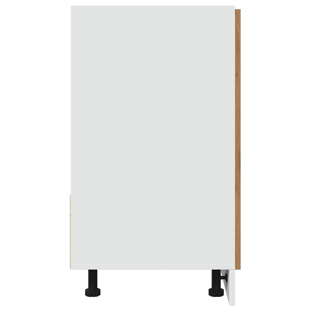 vidaXL Dulap inferior de chiuvetă “Lyon” stejar artizanal 80x46x81,5cm vidaXL Dulap inferior de chiuvetă “Lyon” stejar artizanal 80x46x81,5cm