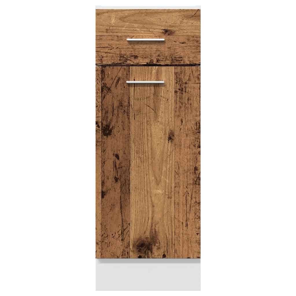 vidaXL Dulap inferior cu sertar “Lyon” lemn vechi 30x46x81,5cm