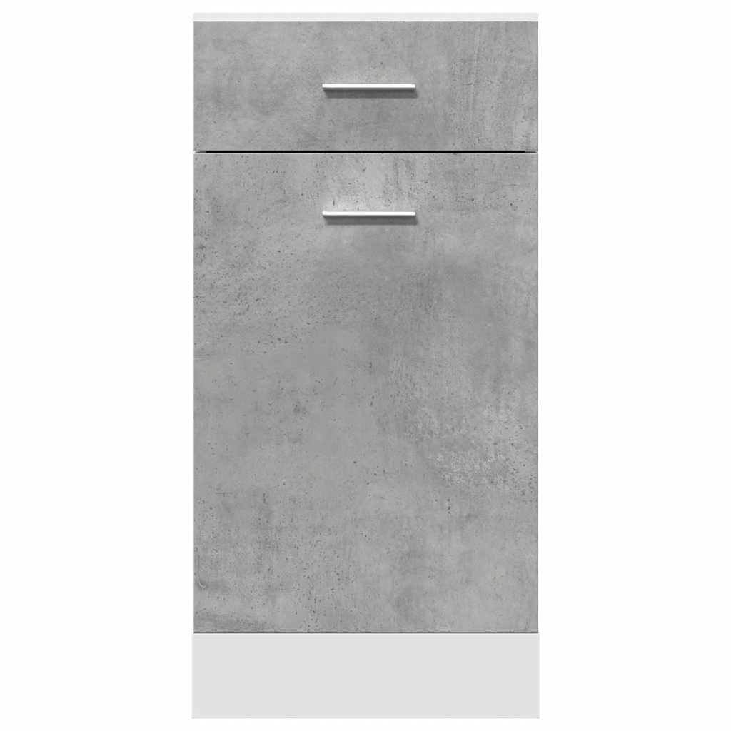 vidaXL Dulap inferior cu sertar “Lyon”, gri beton, 40 x 46 x 81,5 cm
