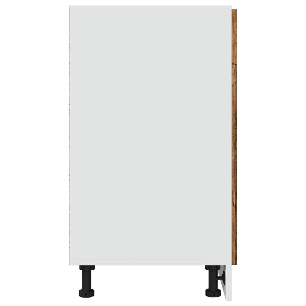 vidaXL Dulap inferior cu sertar “Lyon” lemn vechi 50x46x81,5cm vidaXL Dulap inferior cu sertar “Lyon” lemn vechi 50x46x81,5cm