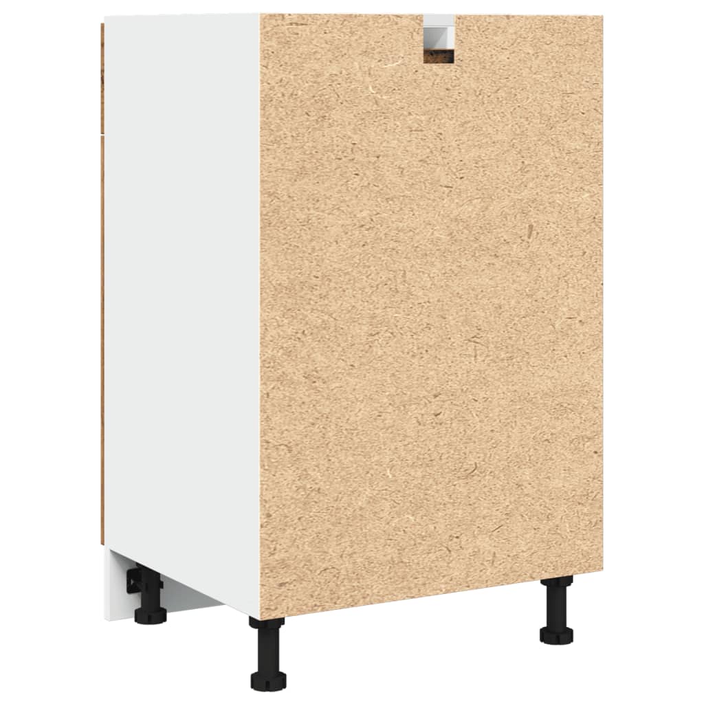 vidaXL Dulap inferior cu sertar “Lyon” lemn vechi 50x46x81,5cm vidaXL Dulap inferior cu sertar “Lyon” lemn vechi 50x46x81,5cm