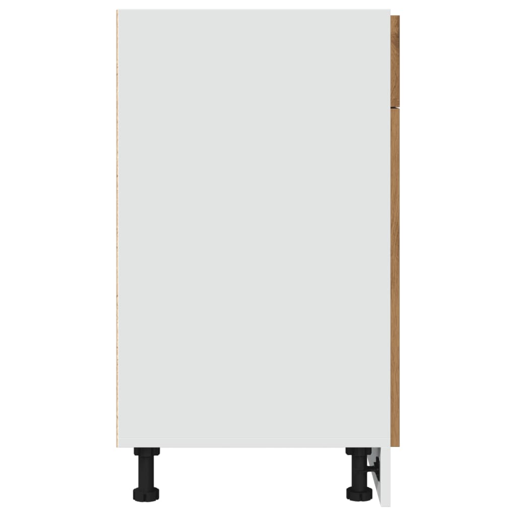 vidaXL Dulap inferior cu sertar “Lyon” stejar artizanal, 50x46x81,5 cm vidaXL Dulap inferior cu sertar “Lyon” stejar artizanal, 50x46x81,5 cm
