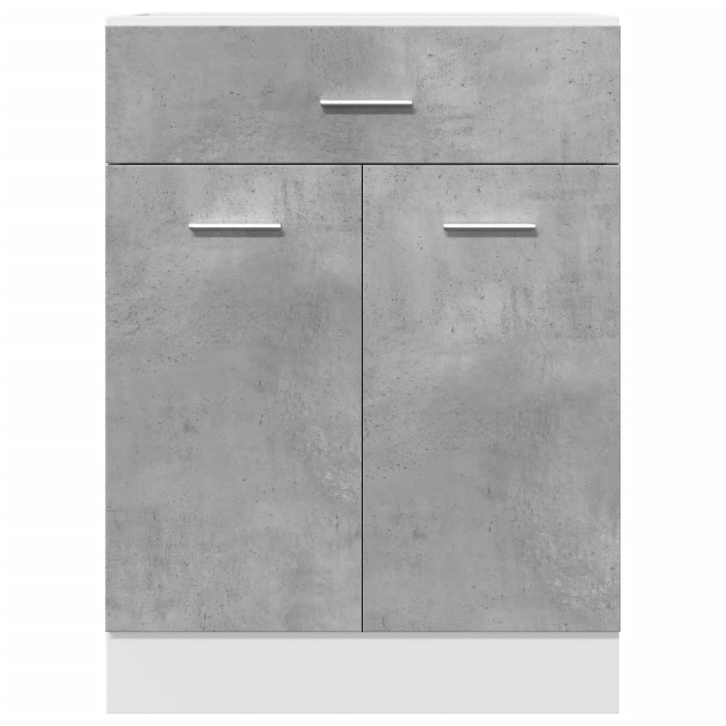 vidaXL Dulap inferior cu sertar “Lyon”, gri beton, 60 x 46 x 81,5 cm