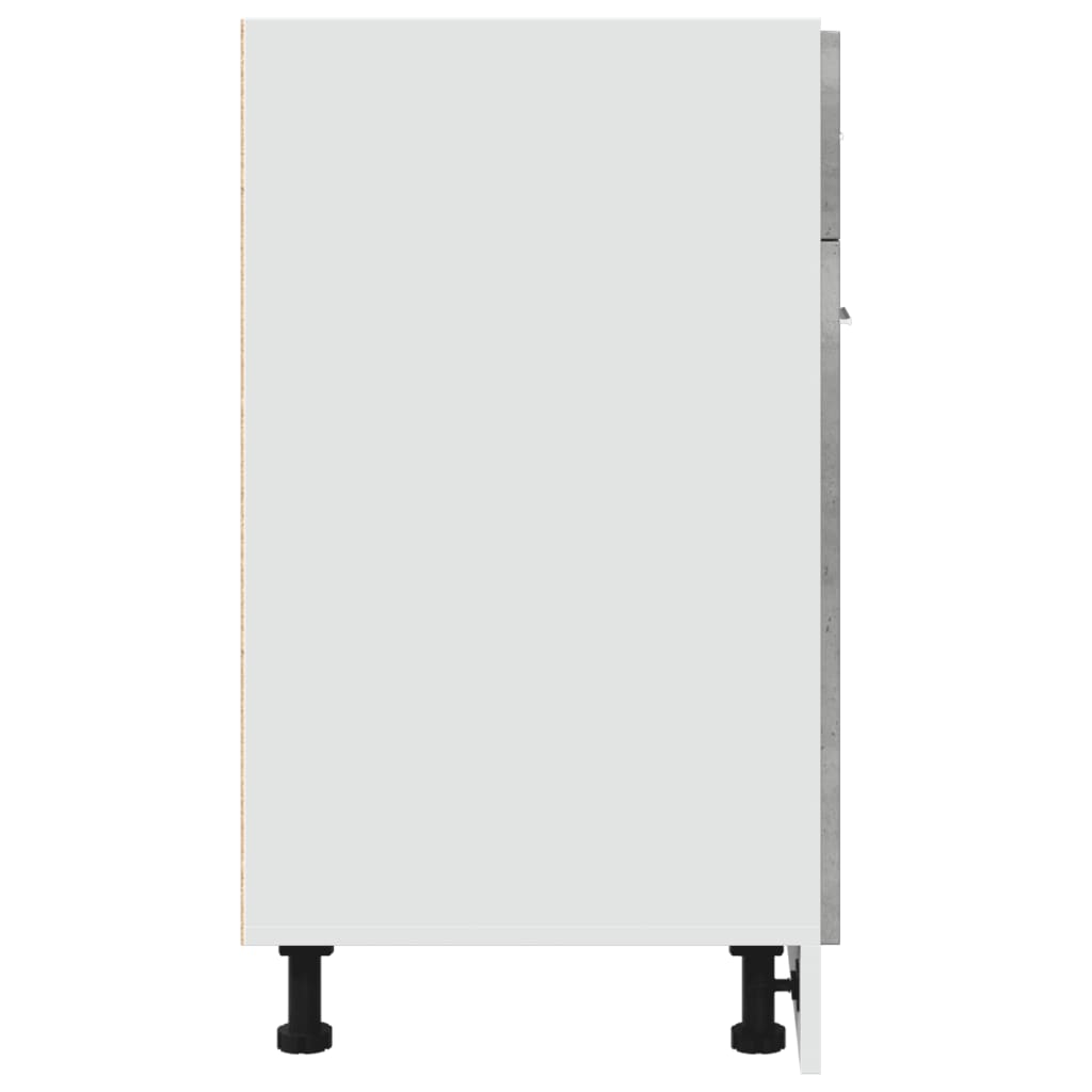 vidaXL Dulap inferior cu sertar “Lyon”, gri beton, 60 x 46 x 81,5 cm