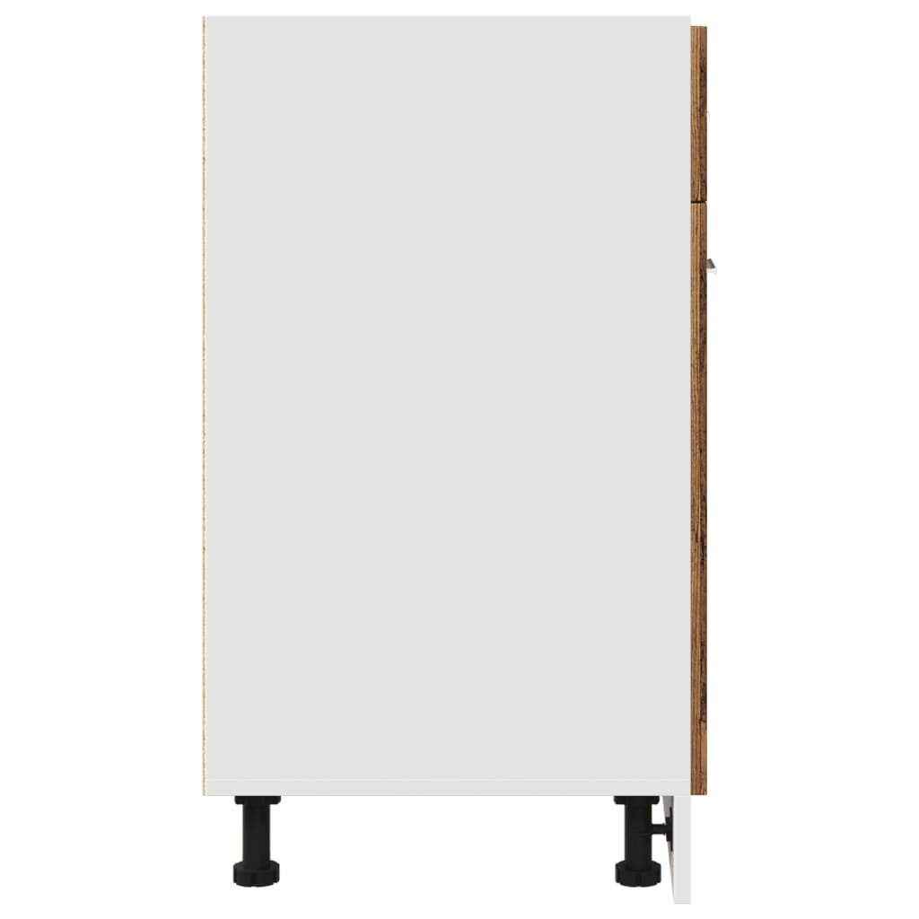 vidaXL Dulap inferior cu sertar “Lyon” lemn vechi 60x46x81,5cm vidaXL Dulap inferior cu sertar “Lyon” lemn vechi 60x46x81,5cm