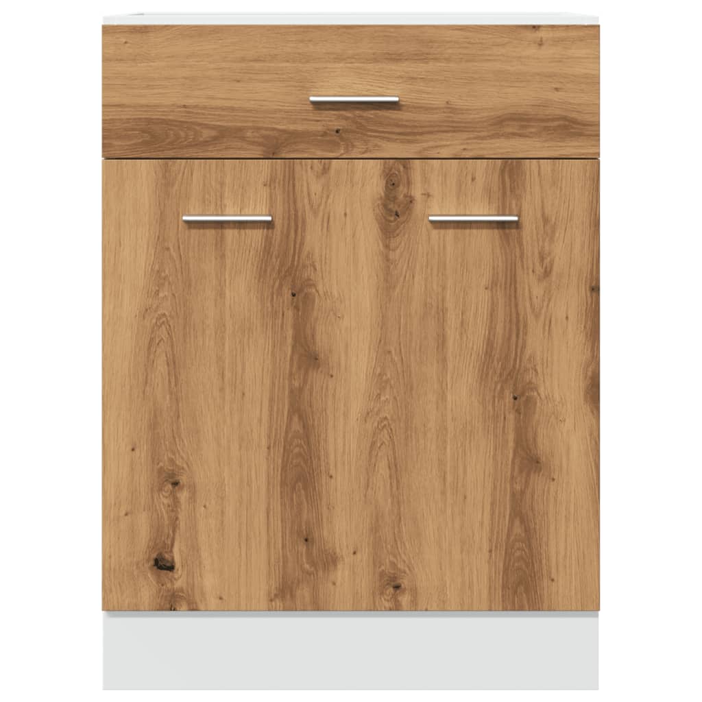 vidaXL Dulap inferior cu sertar “Lyon” stejar artizanal, 60x46x81,5 cm vidaXL Dulap inferior cu sertar “Lyon” stejar artizanal, 60x46x81,5 cm