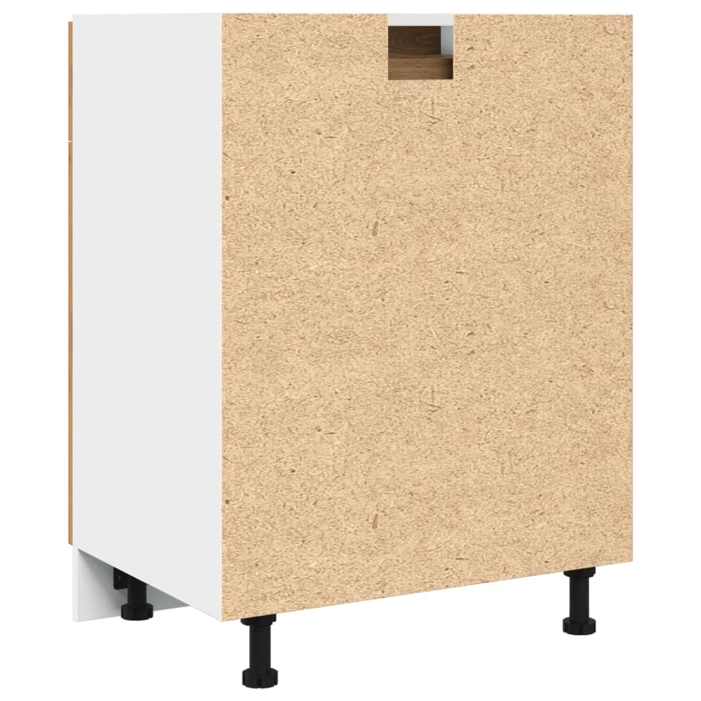 vidaXL Dulap inferior cu sertar “Lyon” stejar artizanal, 60x46x81,5 cm vidaXL Dulap inferior cu sertar “Lyon” stejar artizanal, 60x46x81,5 cm