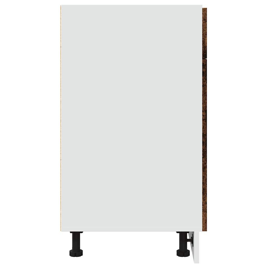 vidaXL Dulap inferior cu sertar “Lyon” lemn vechi 80x46x81,5cm vidaXL Dulap inferior cu sertar “Lyon” lemn vechi 80x46x81,5cm