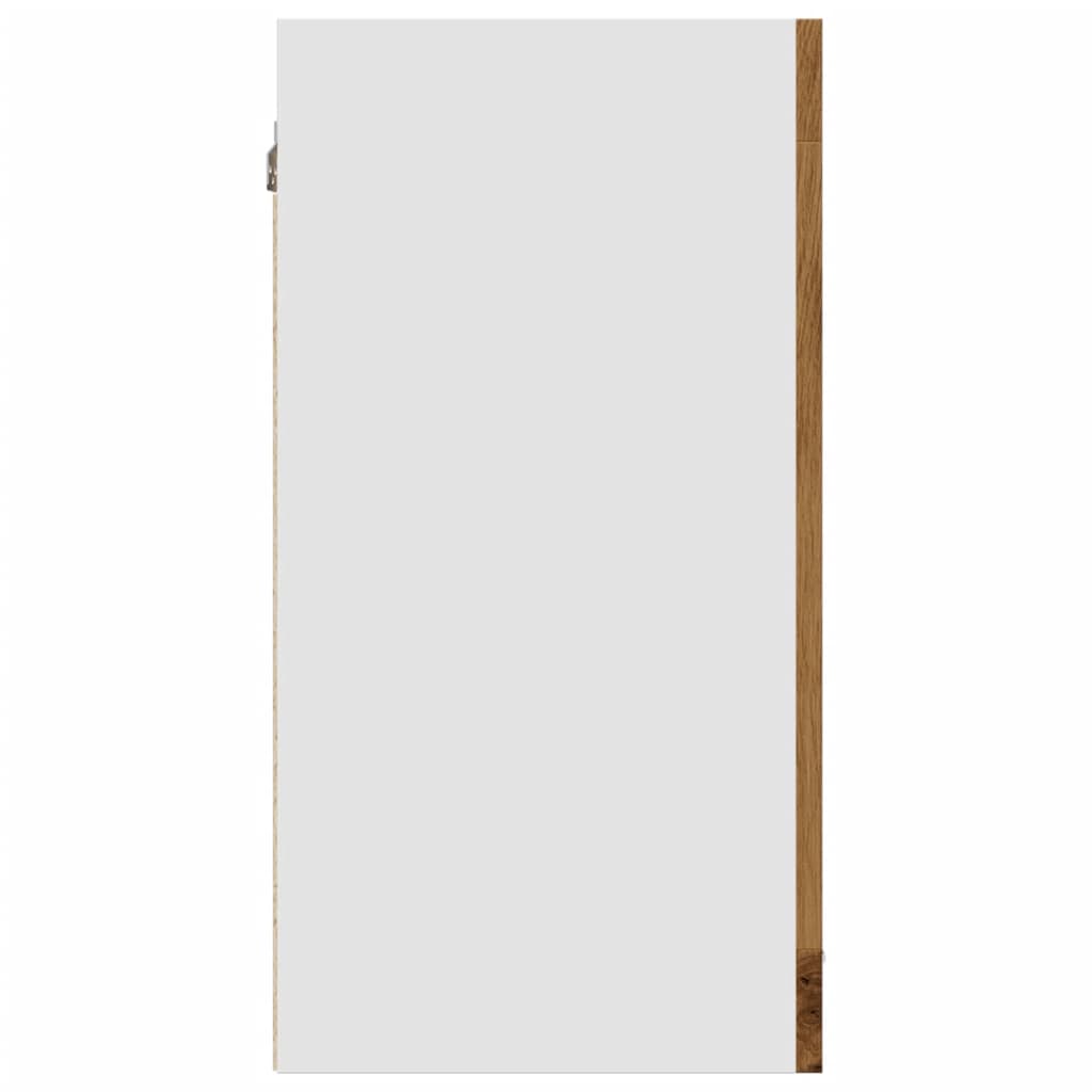 vidaXL Dulap de sticlă suspendat “Lyon”, stejar artizanal, 40x31x60 cm