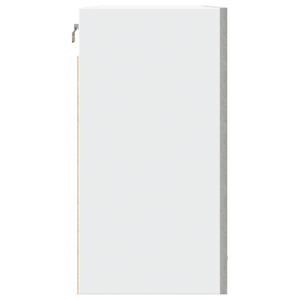 vidaXL Dulap suspendat “Lyon”, gri beton, 80 x 31 x 60 cm, PAL vidaXL Dulap suspendat “Lyon”, gri beton, 80 x 31 x 60 cm, PAL