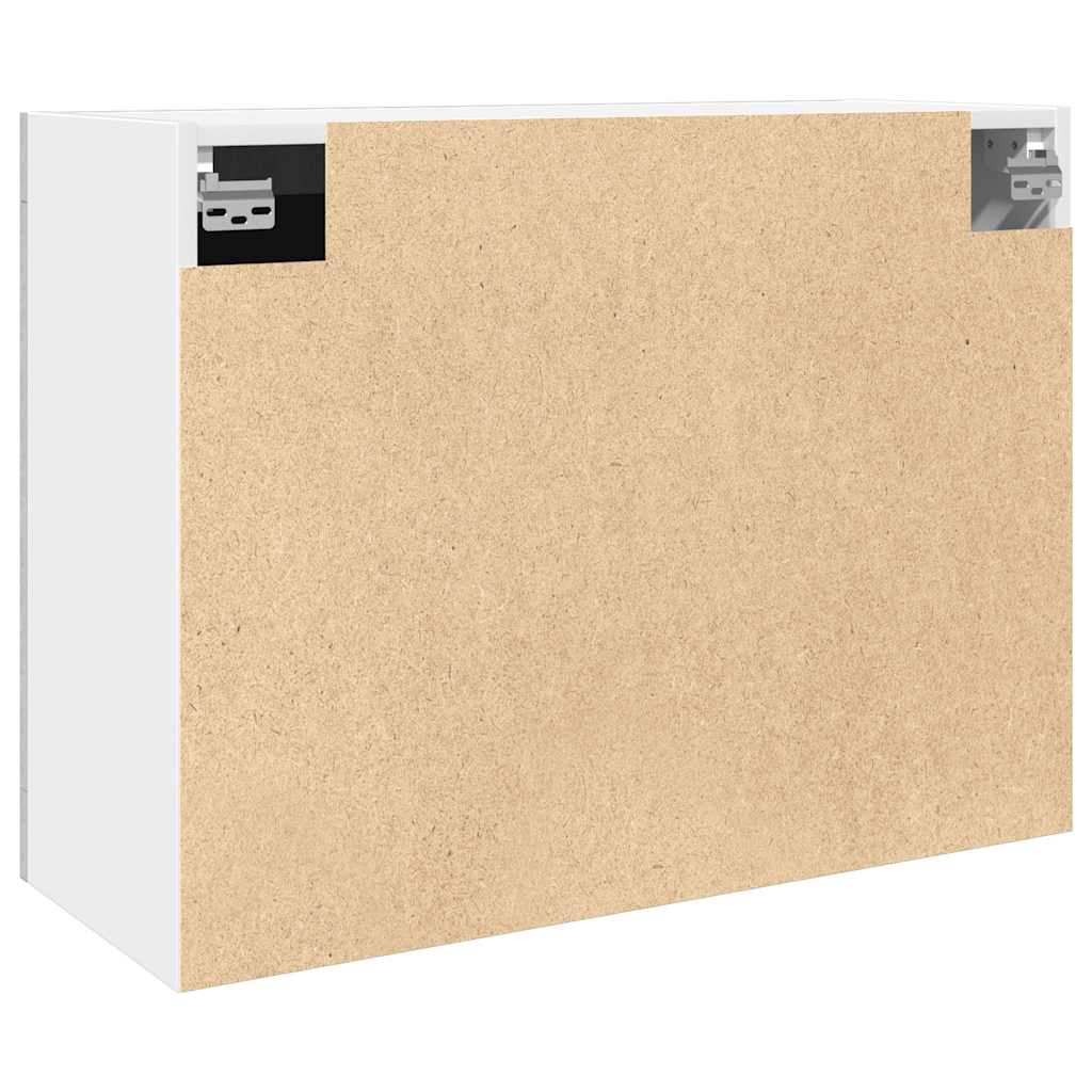 vidaXL Dulap de sticlă suspendat “Lyon” gri beton 80x31x60 cm